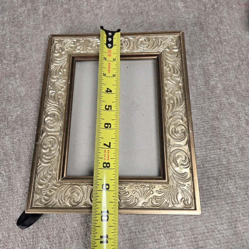 Ornate Champagne Gold Baroque Style 5x7 Photo Frame Scrollwork 2X24-57‎